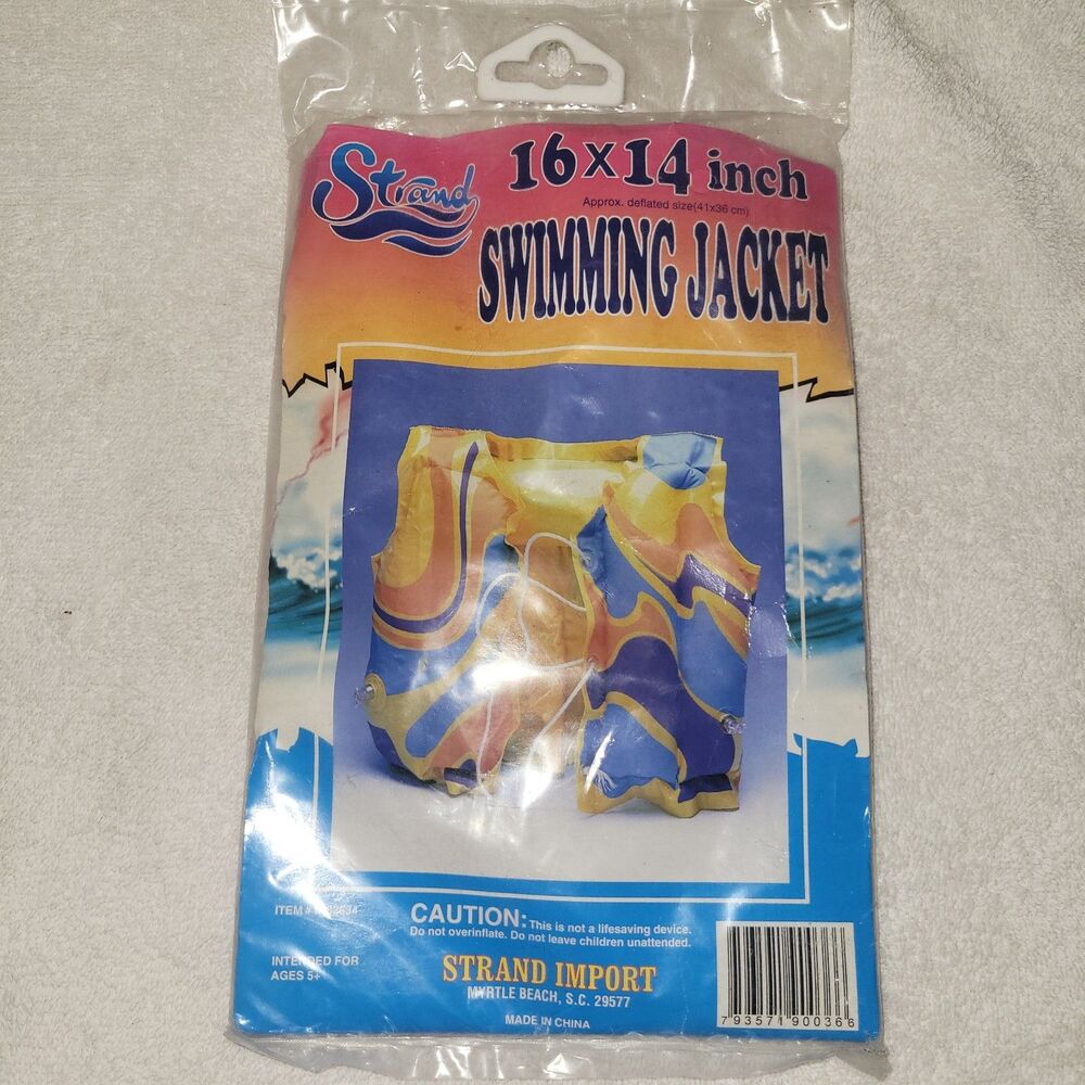 Vintage/Y2K Inflatable Swimming Vest Colorful Myrtle Beach